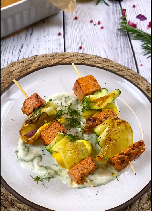 THE FILET PINK PEPPER & LEMON: Zucchini Skewers